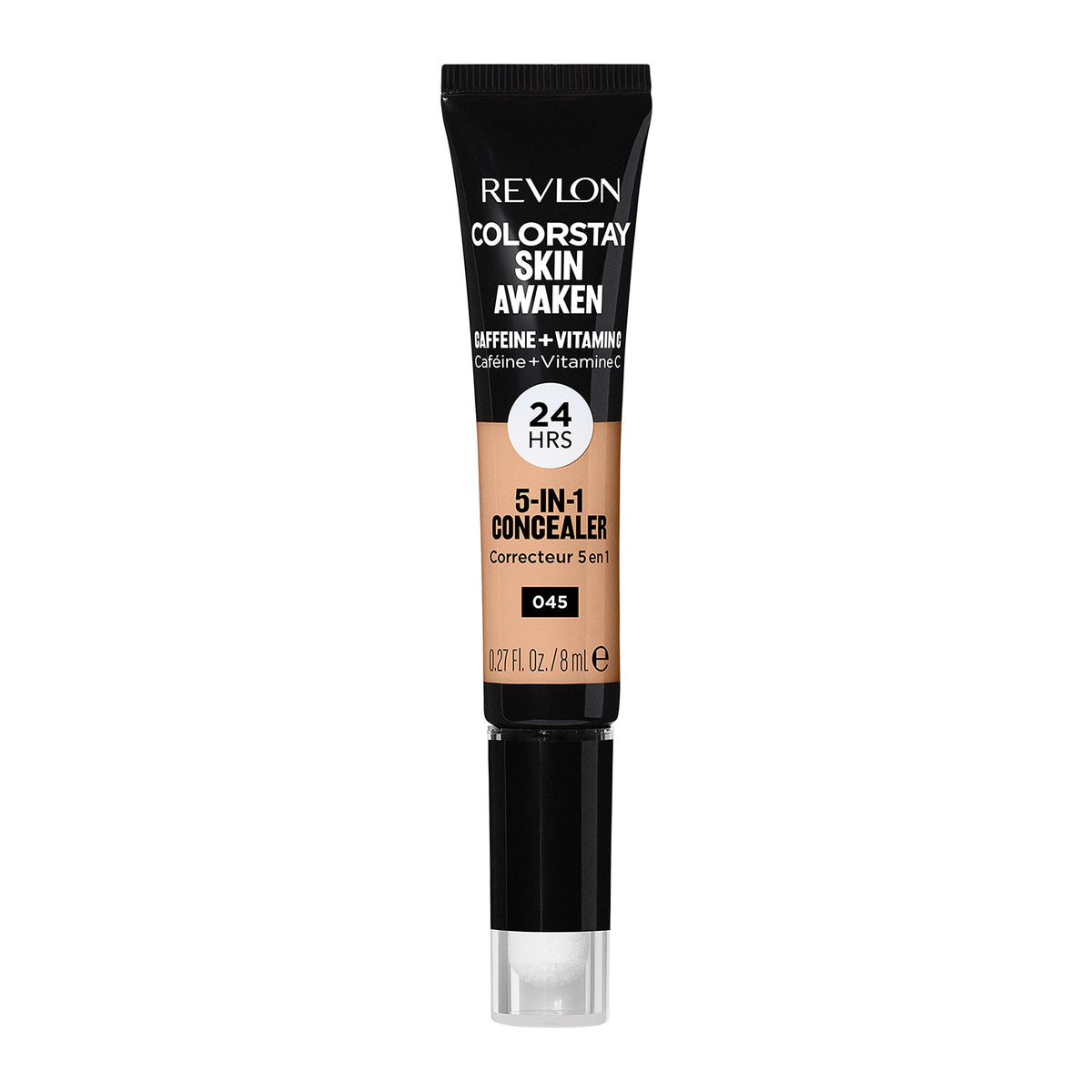 Revlon ColorStay Skin Awaken front packaging showing shade and benefits