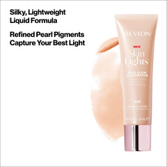 Revlon Skinlights applied on model cheek demonstrating natural bronzed glow