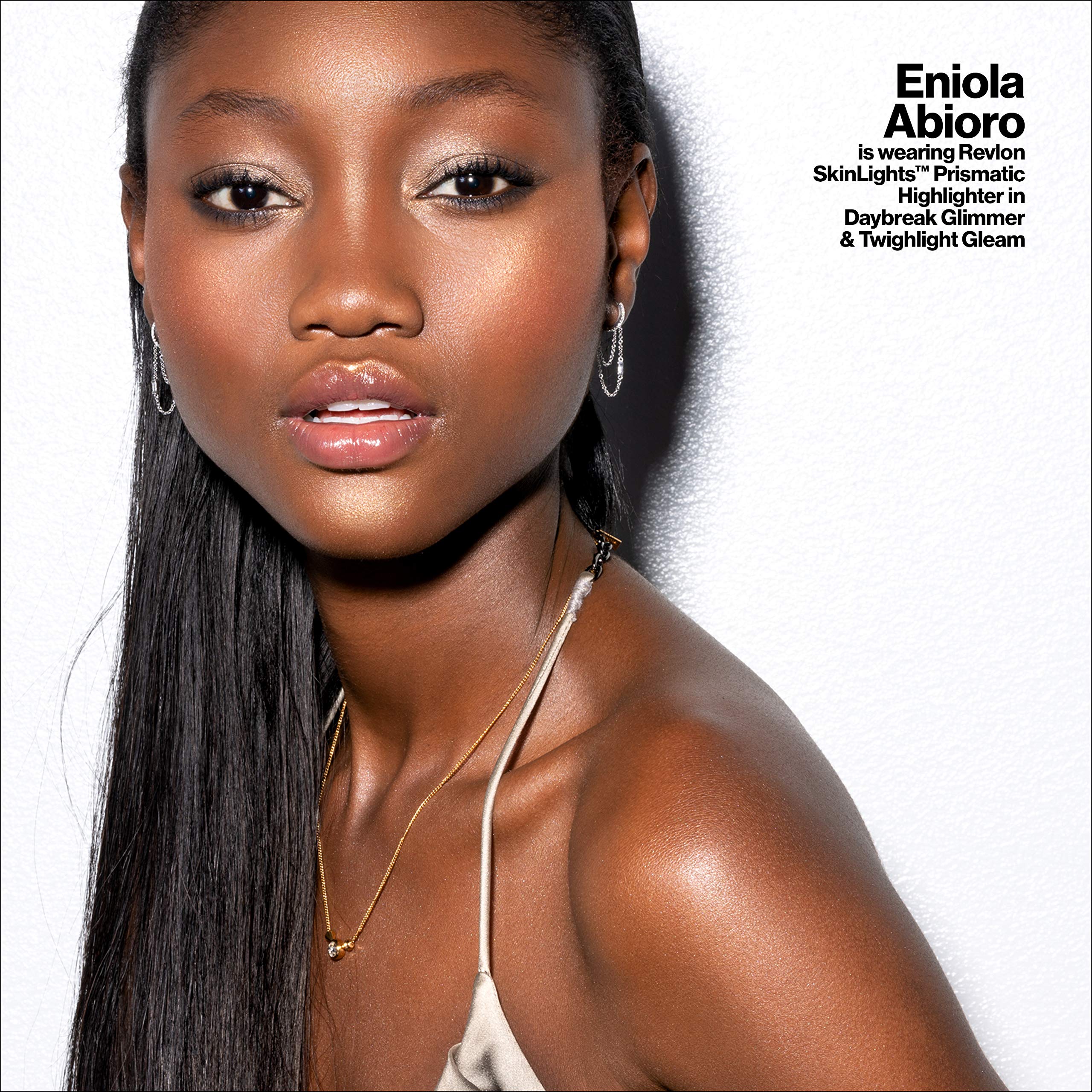 Revlon Skinlights on vanity in lifestyle scene showing travel-ready glow