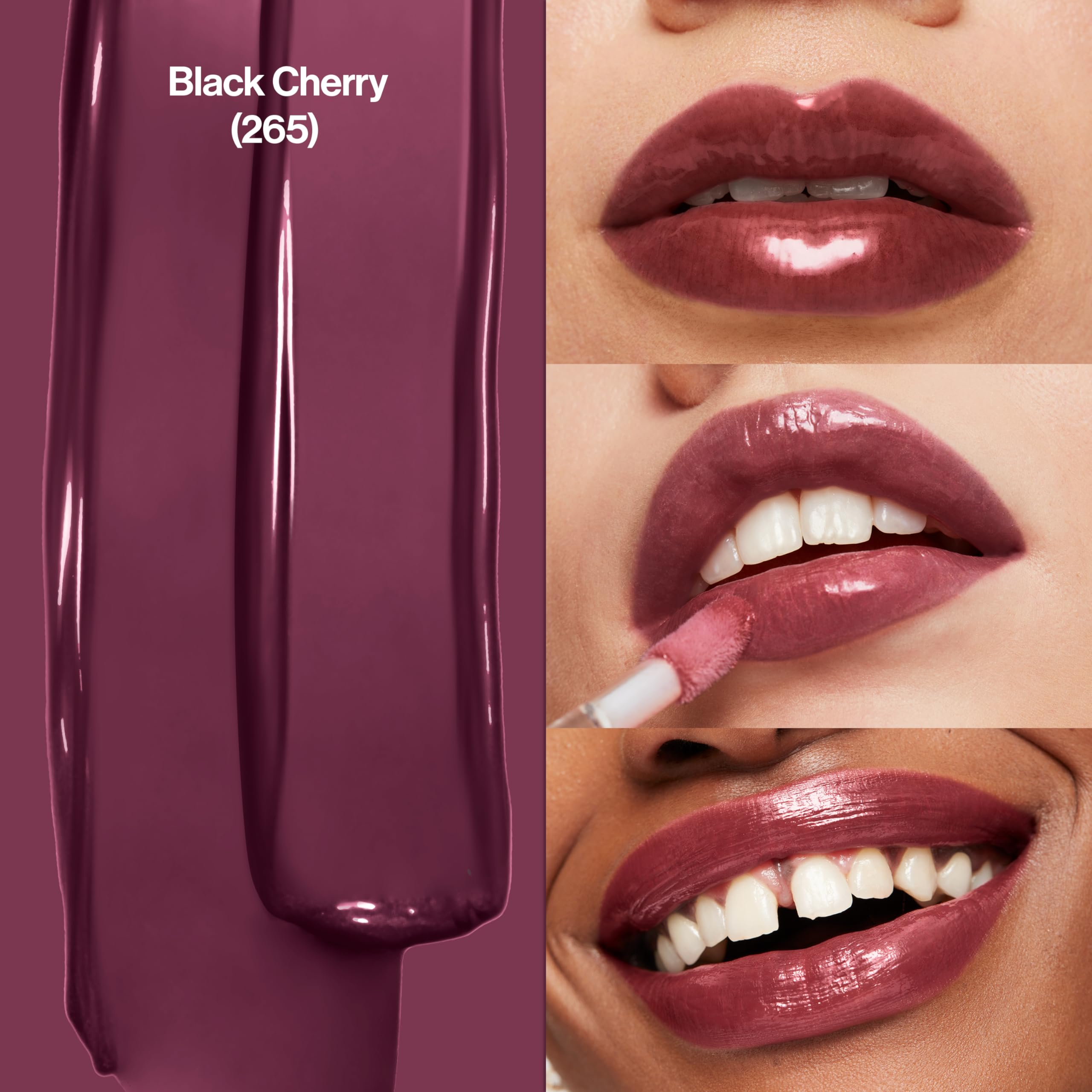 Revlon oversized applicator close-up depositing even gloss for smooth application