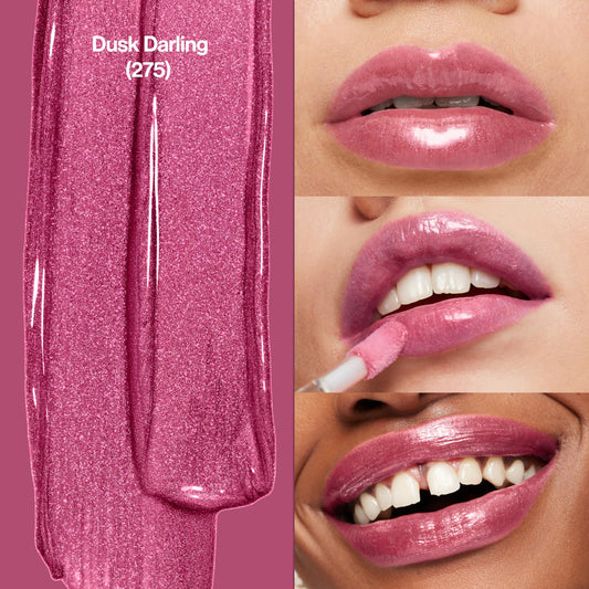 REVLON oversized applicator close-up delivering even glossy coverage