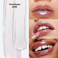 Revlon applicator detail with reservoir tip delivering generous glossy coverage