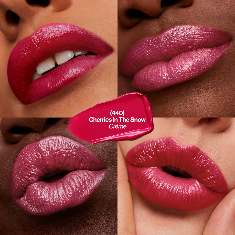 REVLON lipstick bullet close-up highlighting creamy tip for smooth application