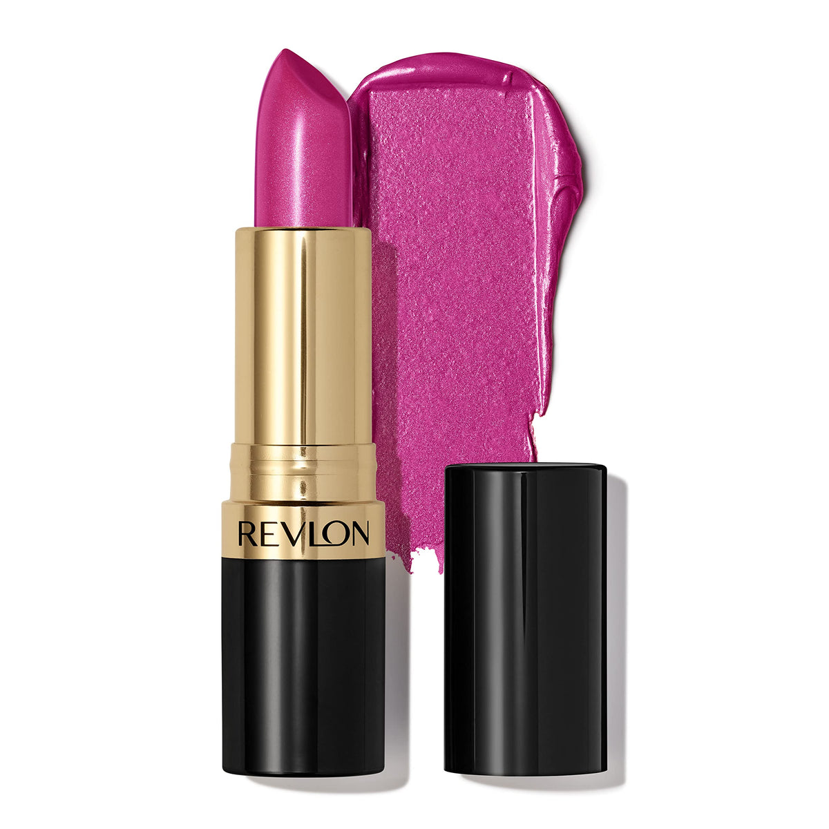 Revlon Super Lustrous front closed showing tube and bold benefit of portability