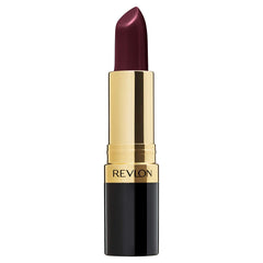 Revlon Super Lustrous front tube showing Plum Velour shade and easy application benefit