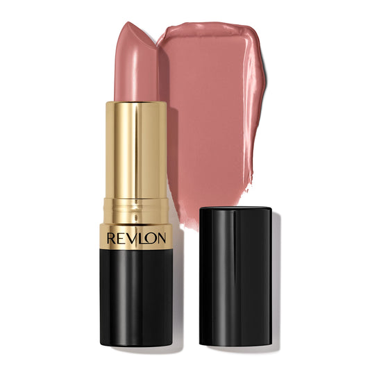 Revlon lipstick front view showing Brazilian Tan shade and elegant tube for clear choice