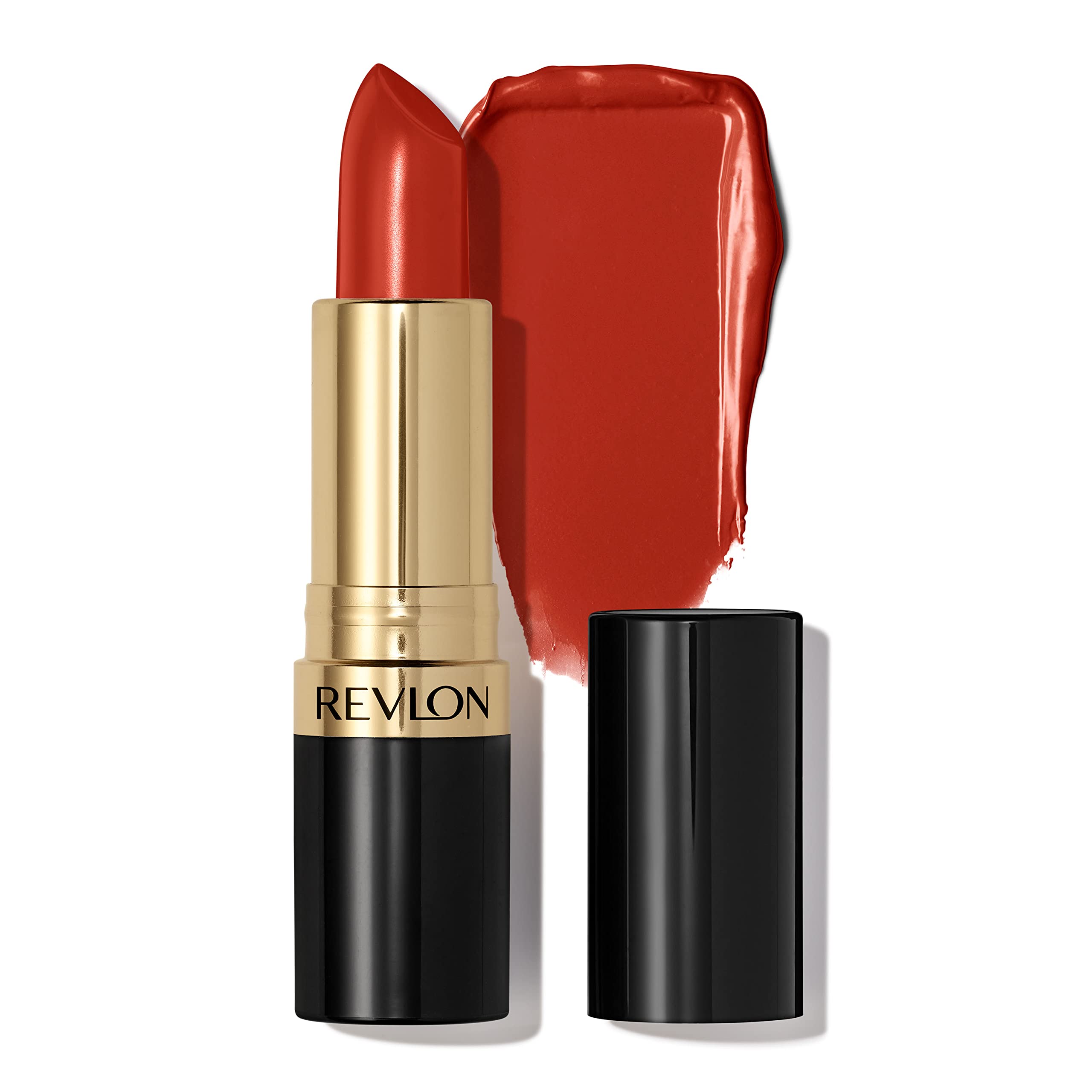 Revlon front tube showing shade and finish for bold color payoff