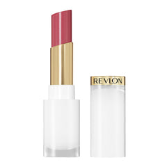 REVLON front view of tube showing shade and glossy benefit