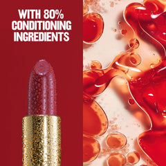 REVLON lipstick held in hand for size comparison and travel-friendly convenience benefit