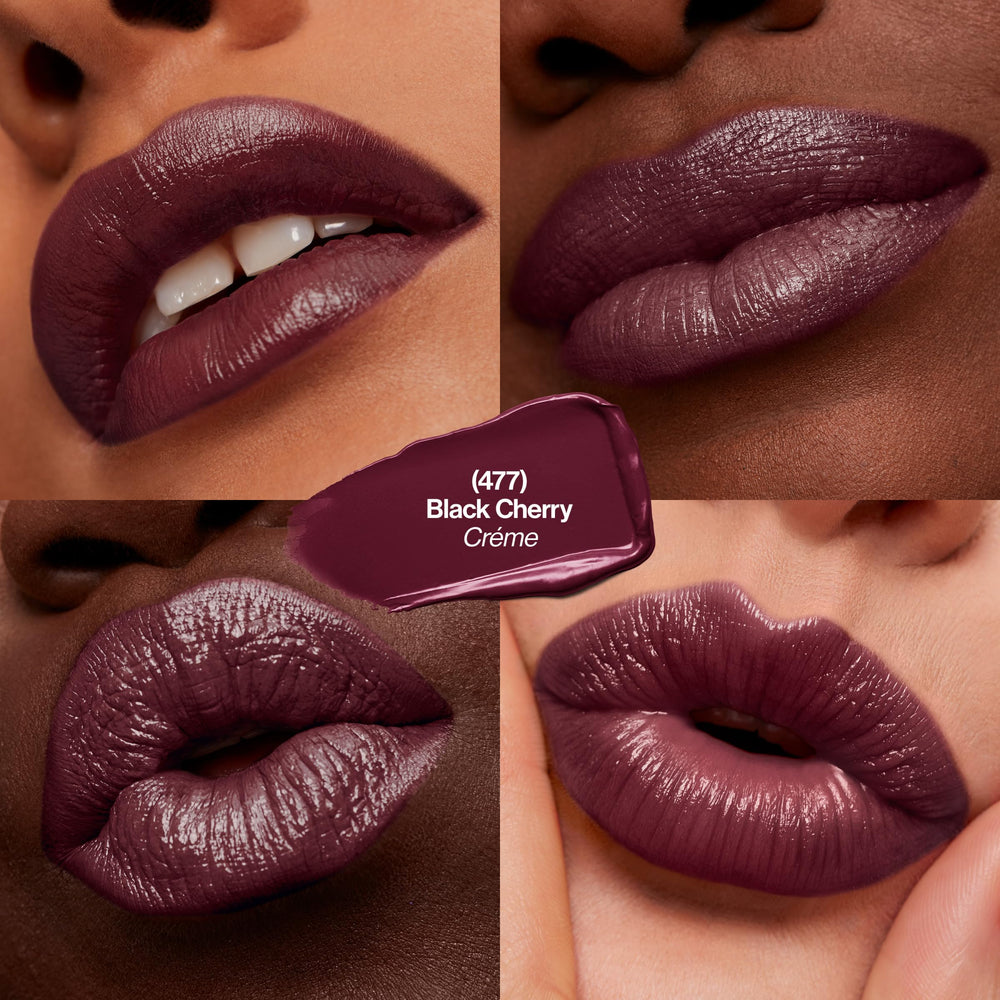 REVLON lipstick applied on lips in use showing smooth finish and hydrated look
