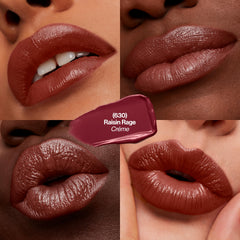 Revlon lipstick open bullet close-up showing creamy texture and smooth application