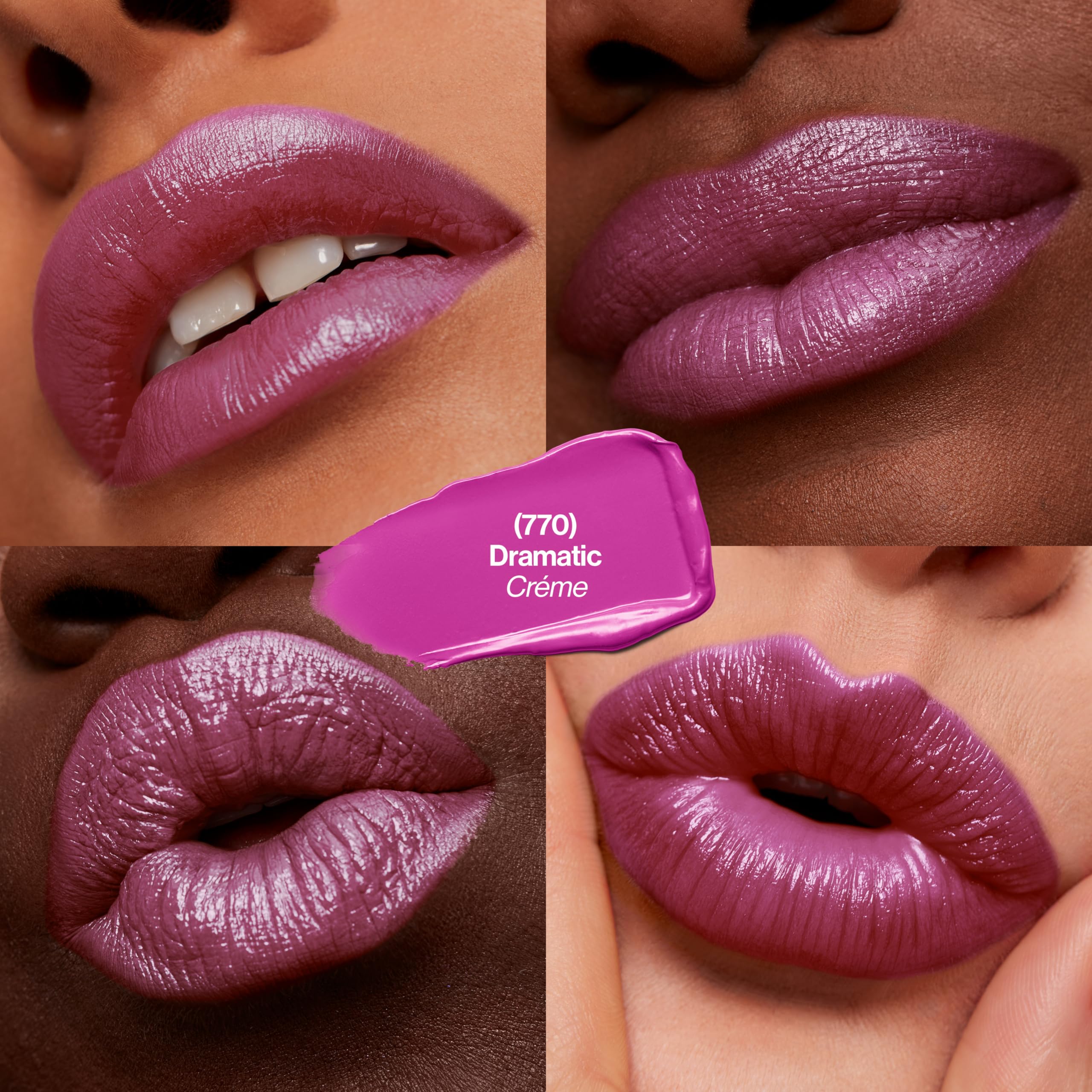 Revlon open bullet texture demonstrating creamy glide and smooth finish