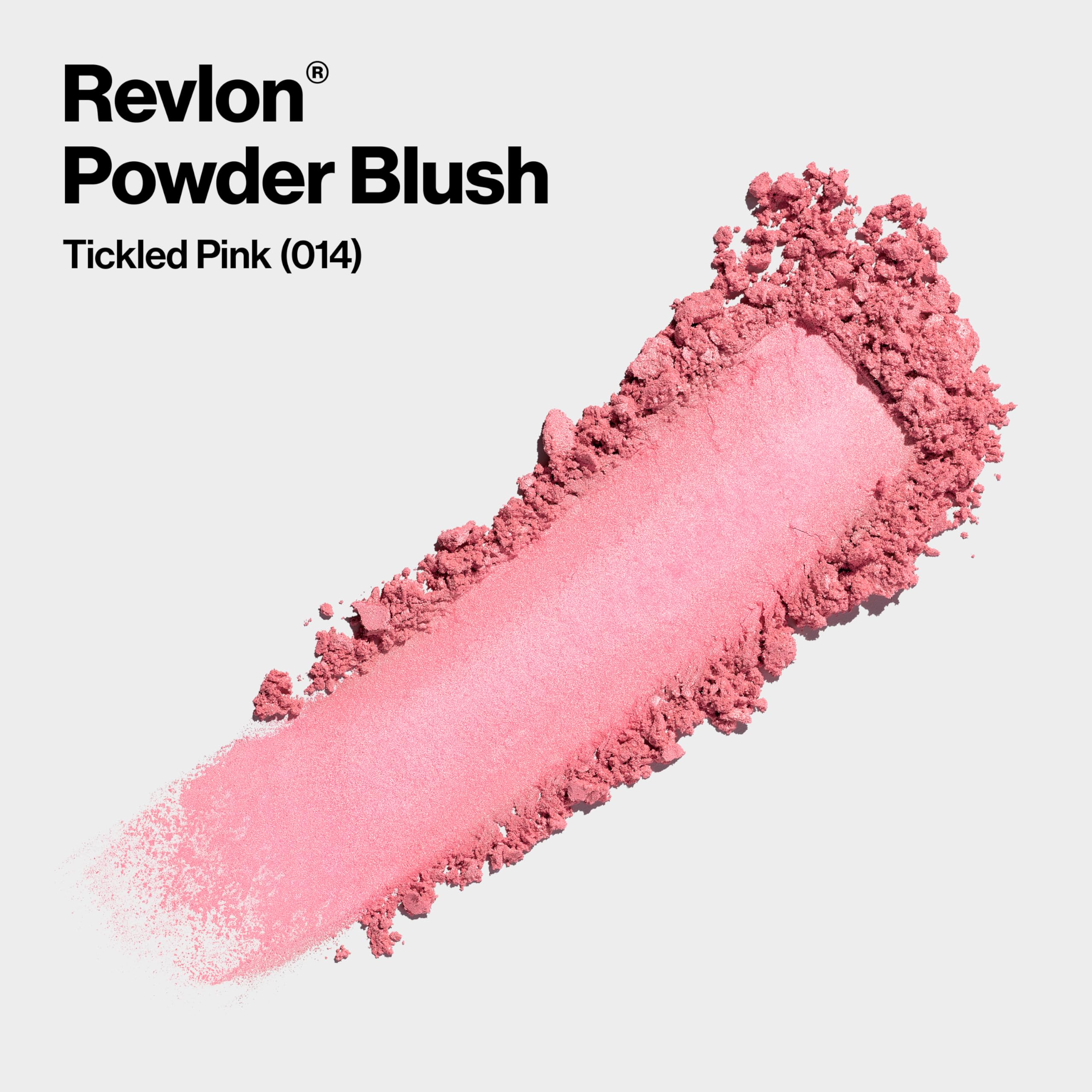 Close-up of Revlon powder pan revealing smooth microfine texture