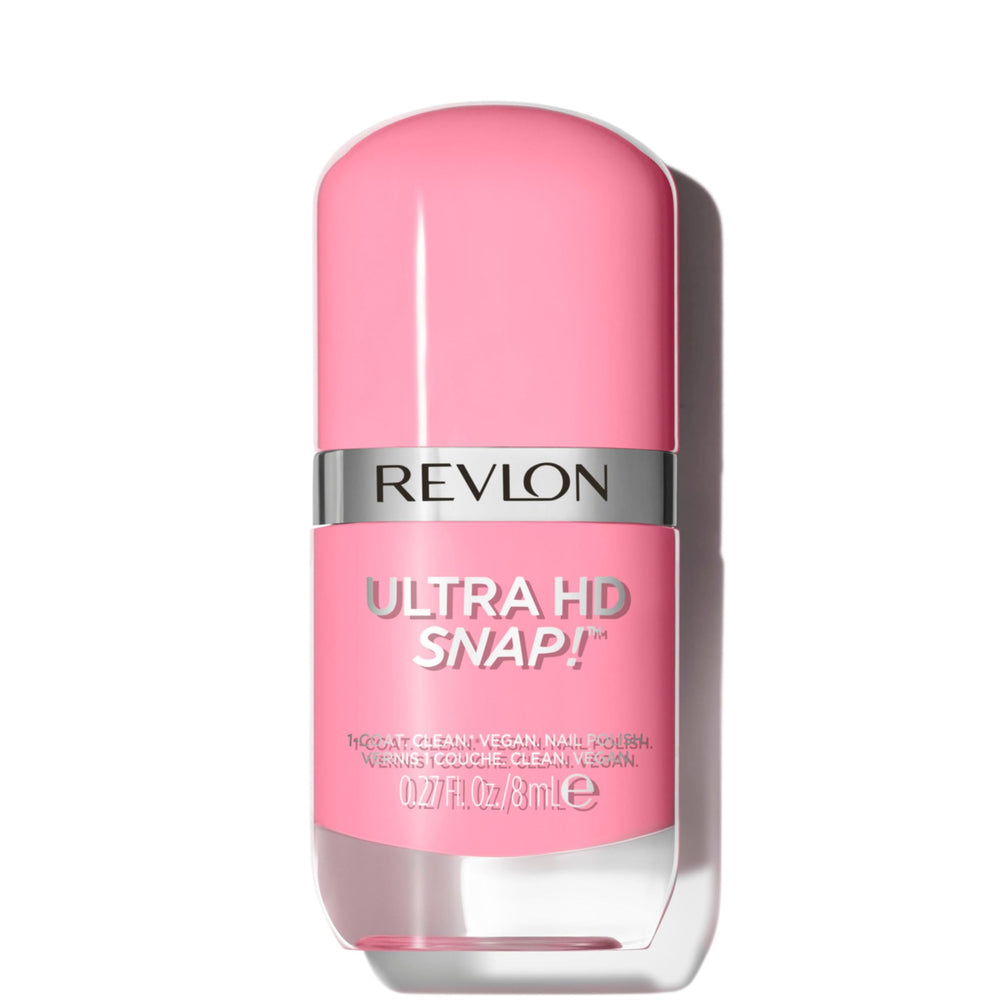 REVLON bottle front view showing the glossy 008 Damsel in a Dress shade and quick color