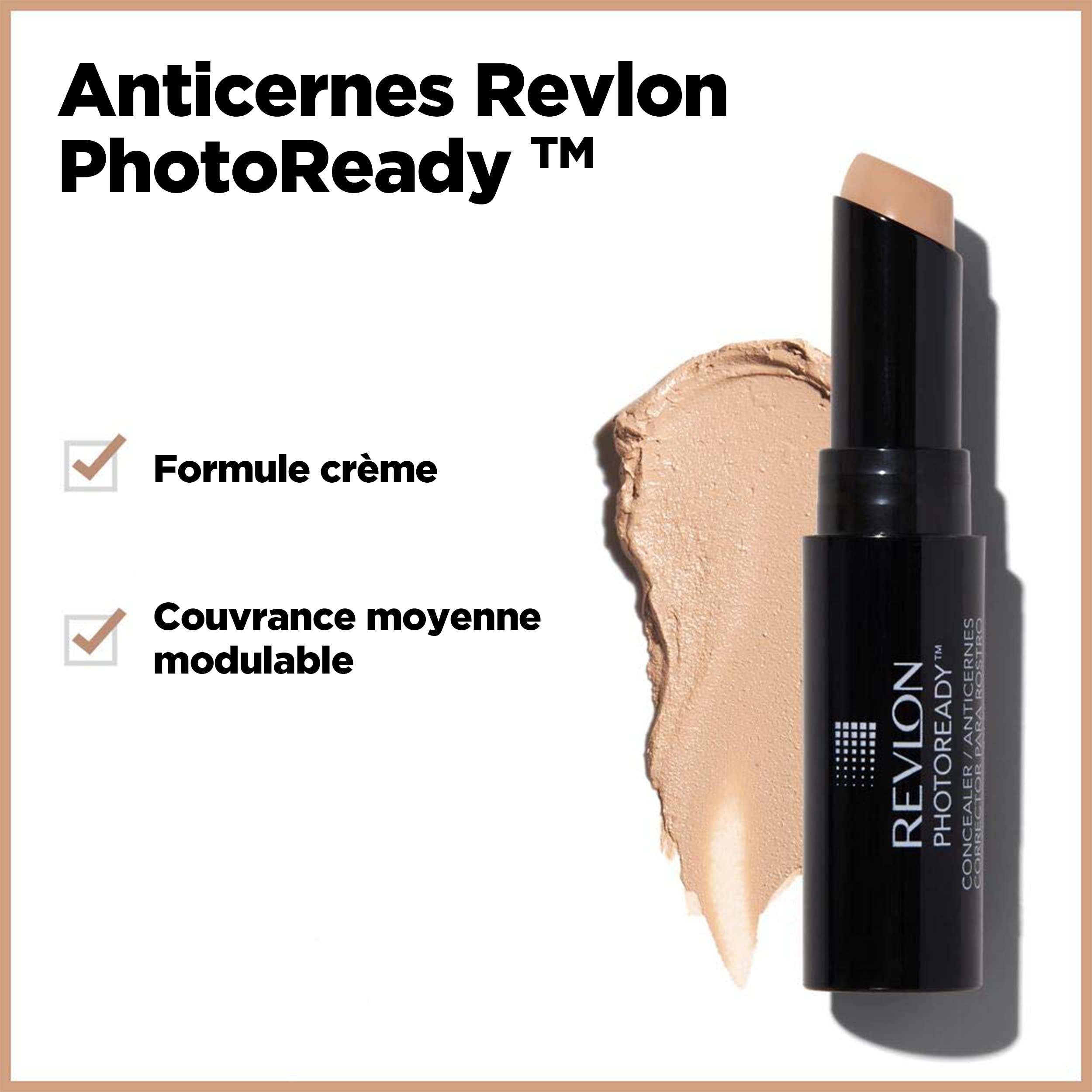 Revlon concealer applied under eye demonstrating brightening and coverage