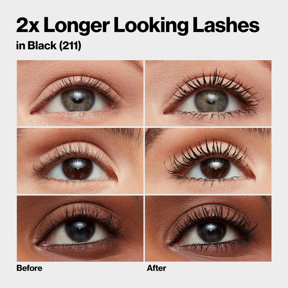 Revlon before and after lashes demonstrating visible length and definition benefits