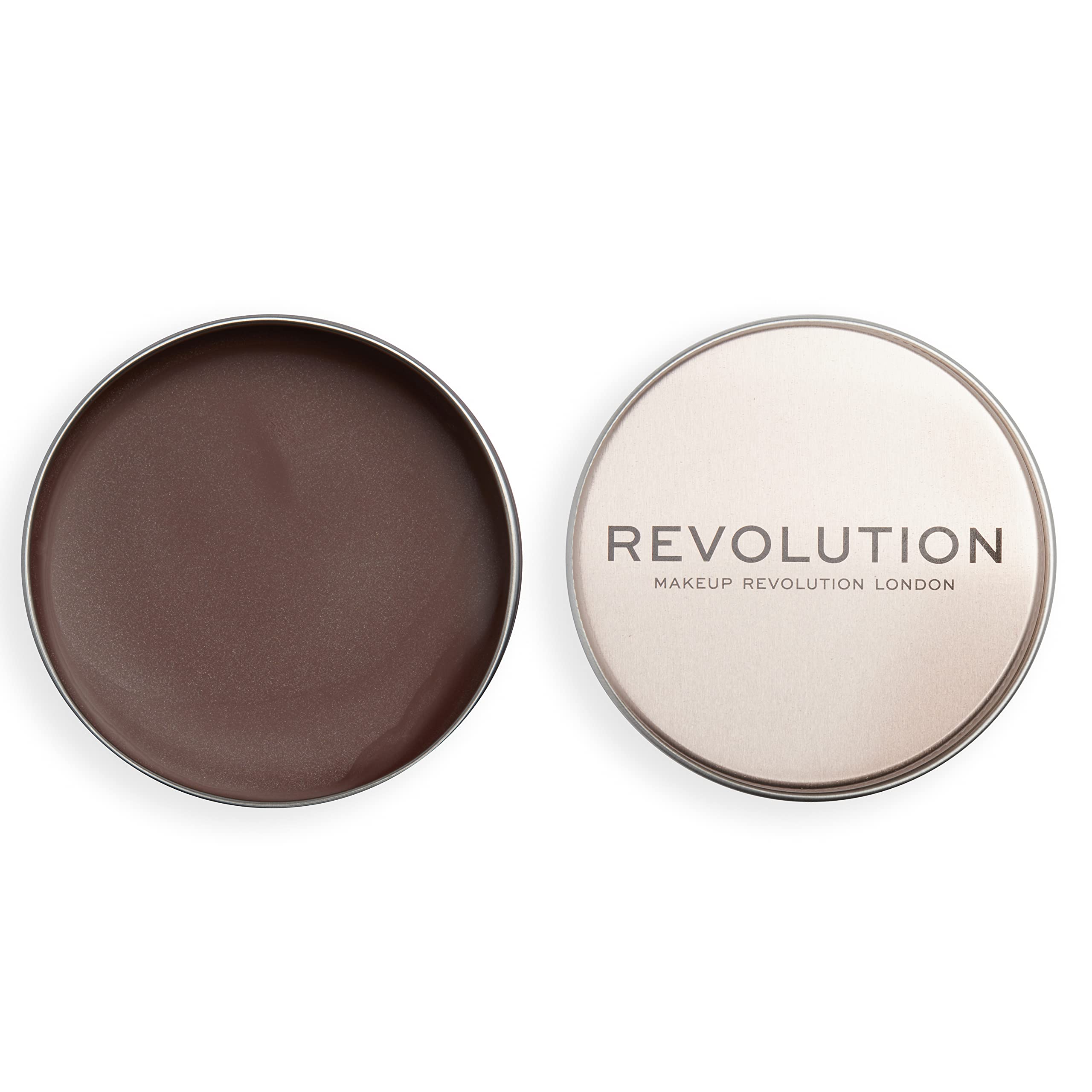 Revolution Balm Glow front packaging showing shade and compact benefits