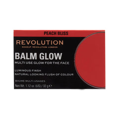 Revolution Balm Glow beside coin for size comparison, portable and travel-friendly