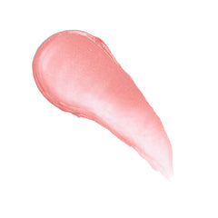 Revolution Balm Glow texture swipe of Peach Bliss showing creamy finish and blendability