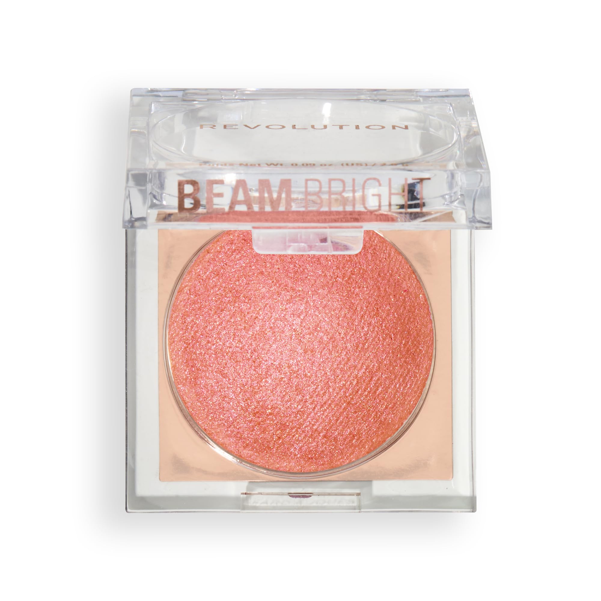 Revolution Beauty London side angle of pan showing pressed powder finish