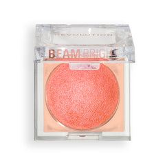 Revolution Beauty London side angle of pan showing pressed powder finish