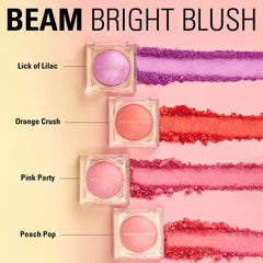 Revolution Beauty London swatch on skin showing buildable peach glow