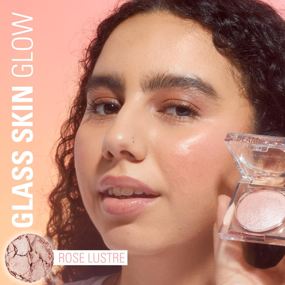 Revolution Beauty London applied on cheek demonstrating natural luminous glow and blending