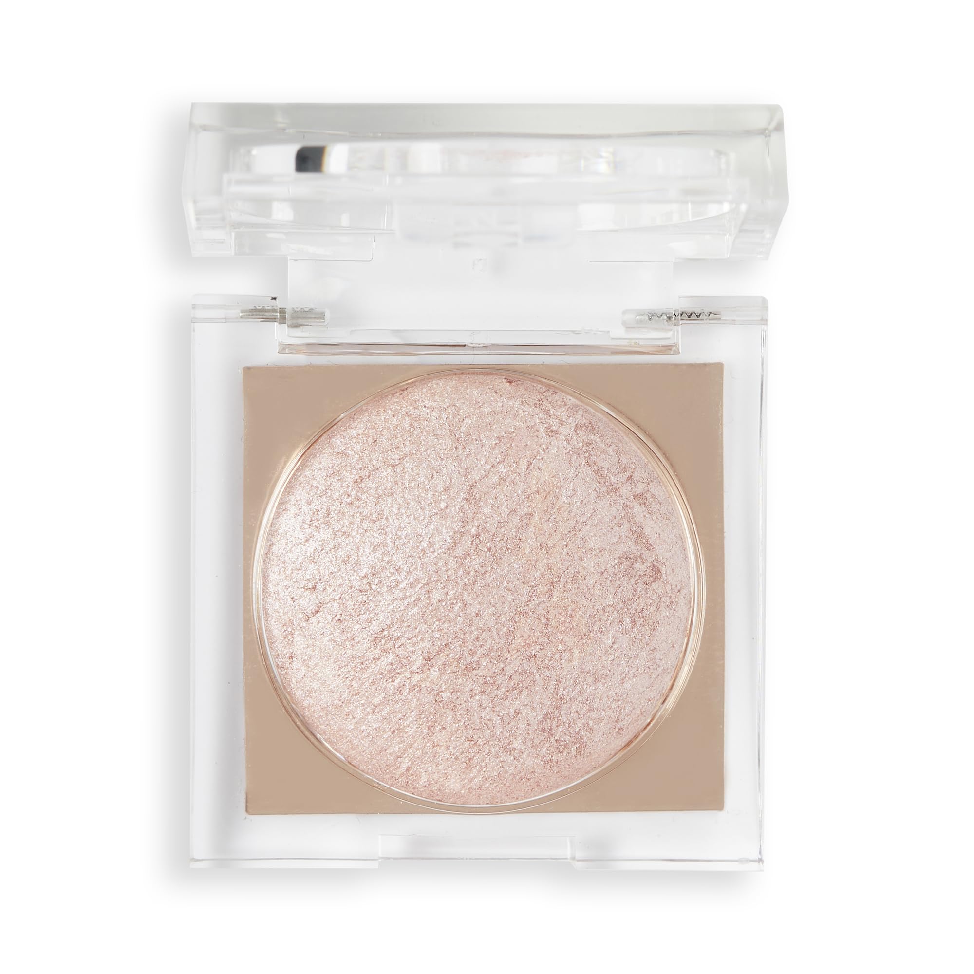 Revolution Beauty London label close-up showing shade name Rose Lustre and vegan claim