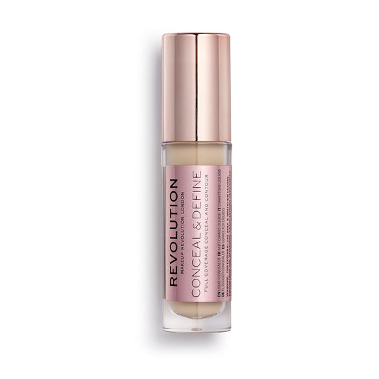 Revolution translucent compact showing front packaging and shade C2 benefit quick identification
