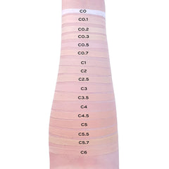 Revolution Beauty London texture close-up showing matte finish and creamy consistency for smooth blending