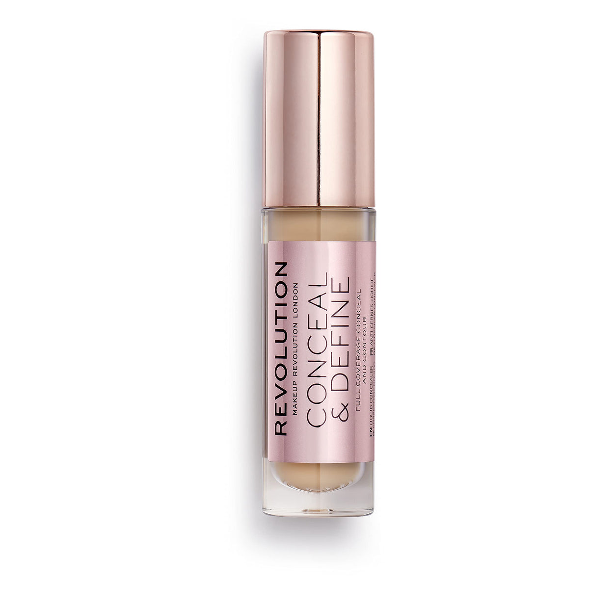 Revolution concealer front packaging showing shade C8 and benefits
