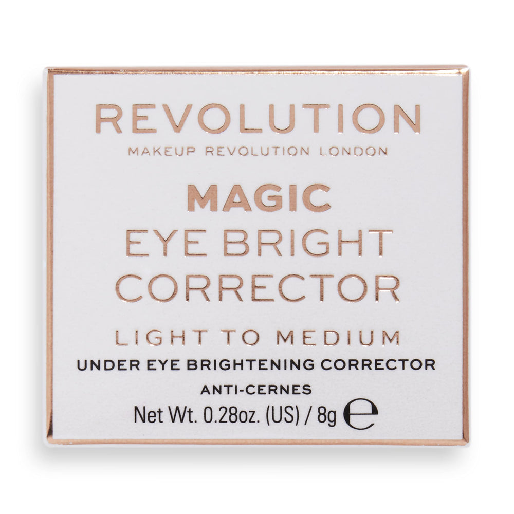 Revolution Beauty London front packaging showing compact corrector and shade name for quick selection