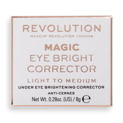 Revolution Beauty London front packaging showing compact corrector and shade name for quick selection