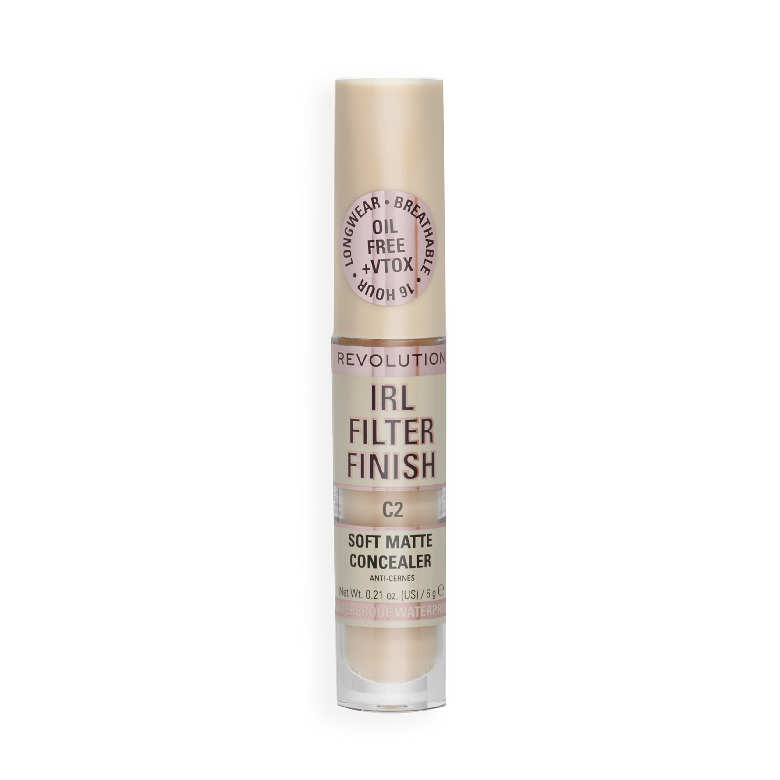 Revolution Beauty London concealer in a makeup bag for versatile daily use benefit