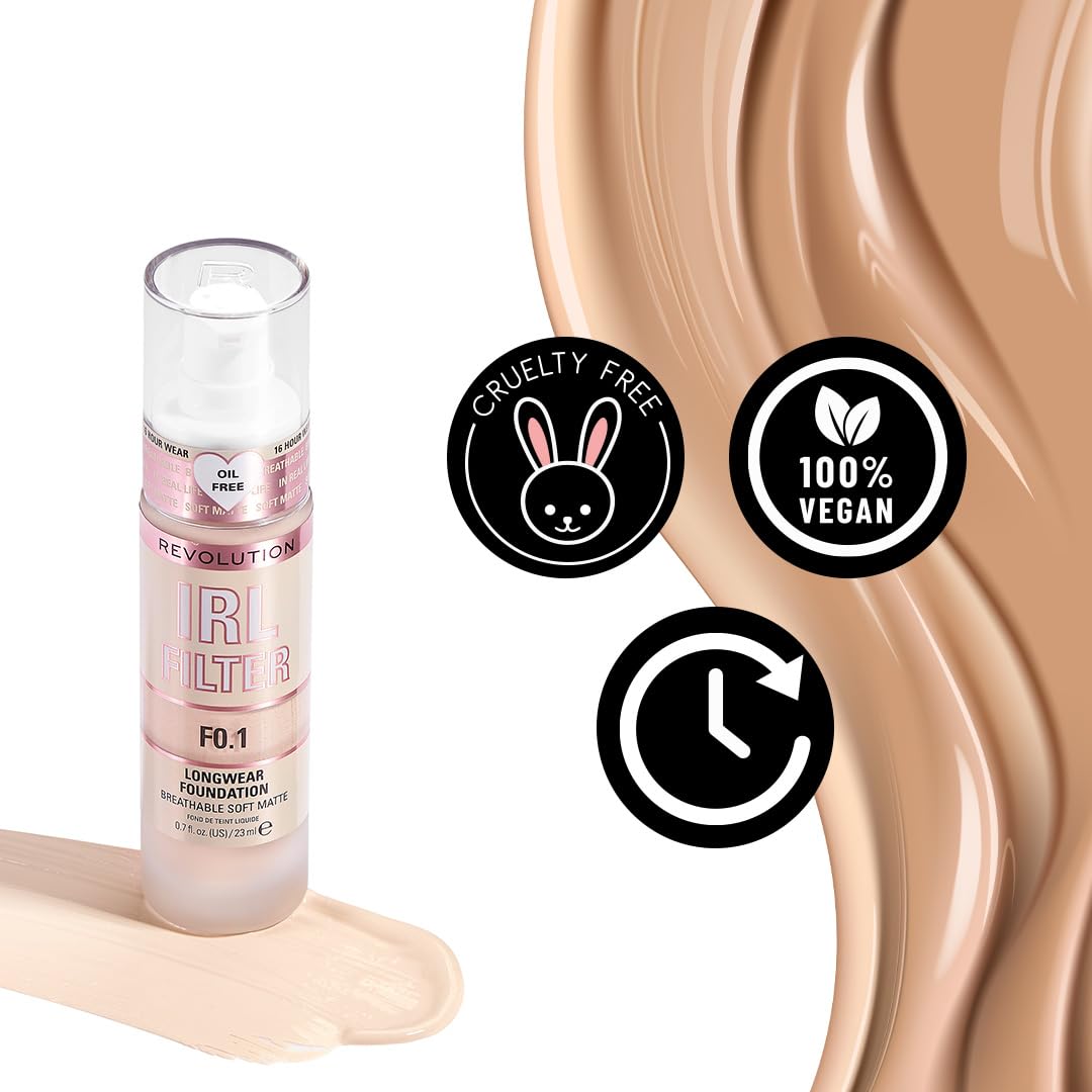 Revolution before and after showing coverage improvement and evened skin benefit