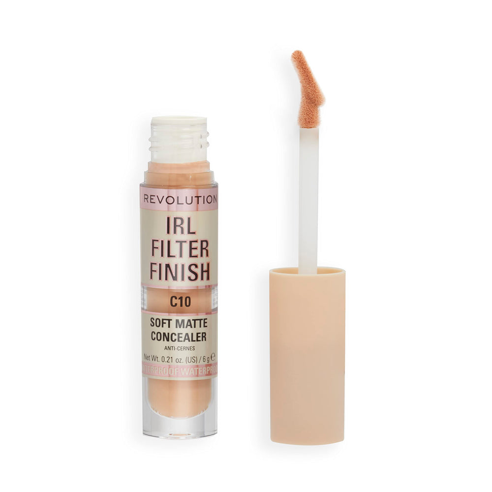 Revolution front packaging showing shade C10 and full coverage benefit