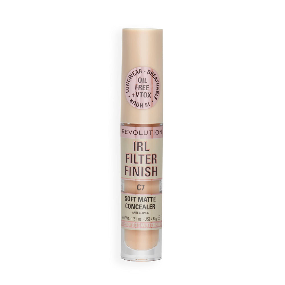 Revolution concealer inside makeup bag lifestyle shot emphasizing everyday convenience
