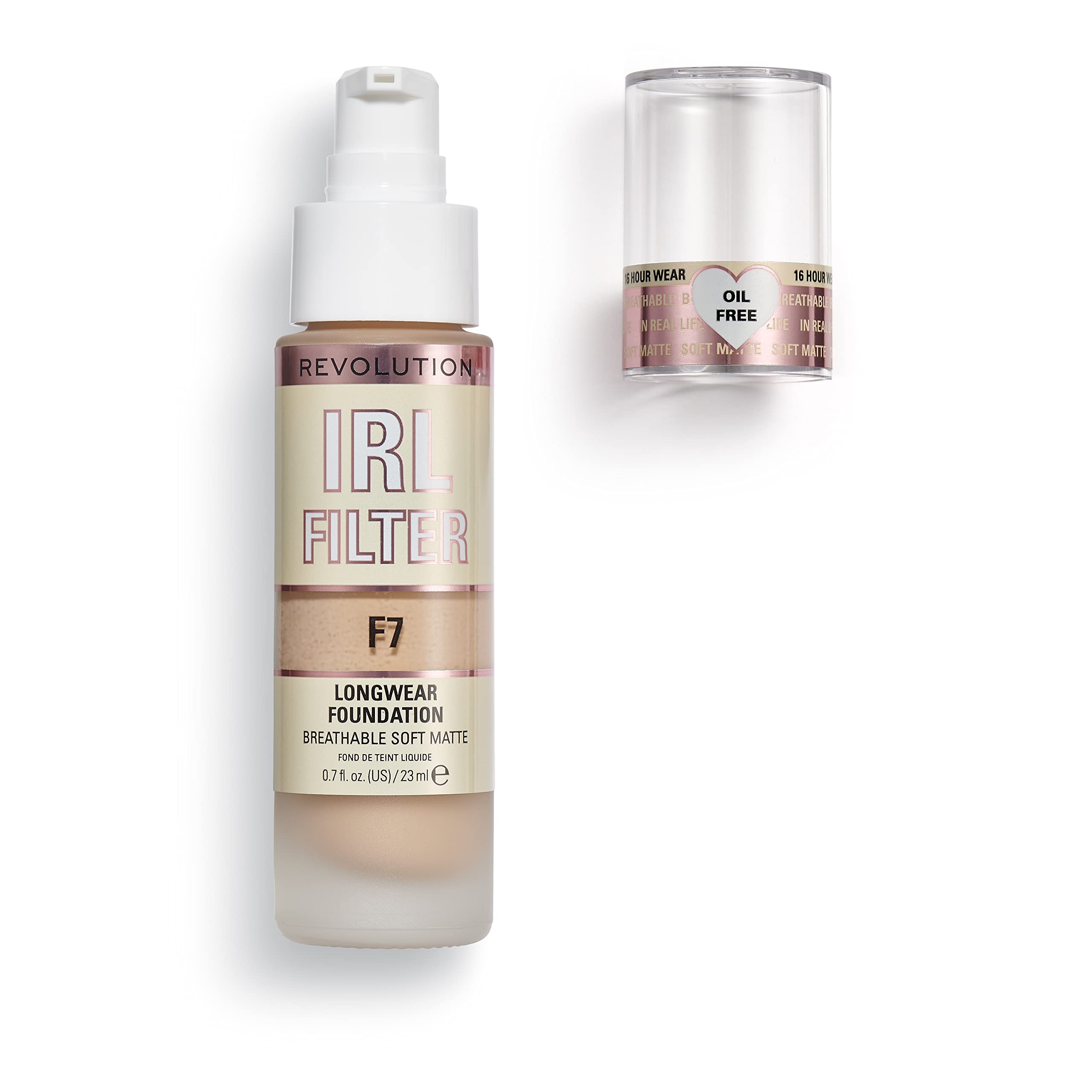 Revolution Beauty London close-up pump detail for precise, mess-free application