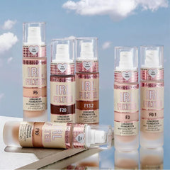 Revolution in a makeup bag lifestyle shot showing day-to-night portability benefit