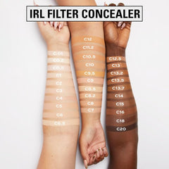 Revolution IRL concealer swatched showing texture and blendability advantage