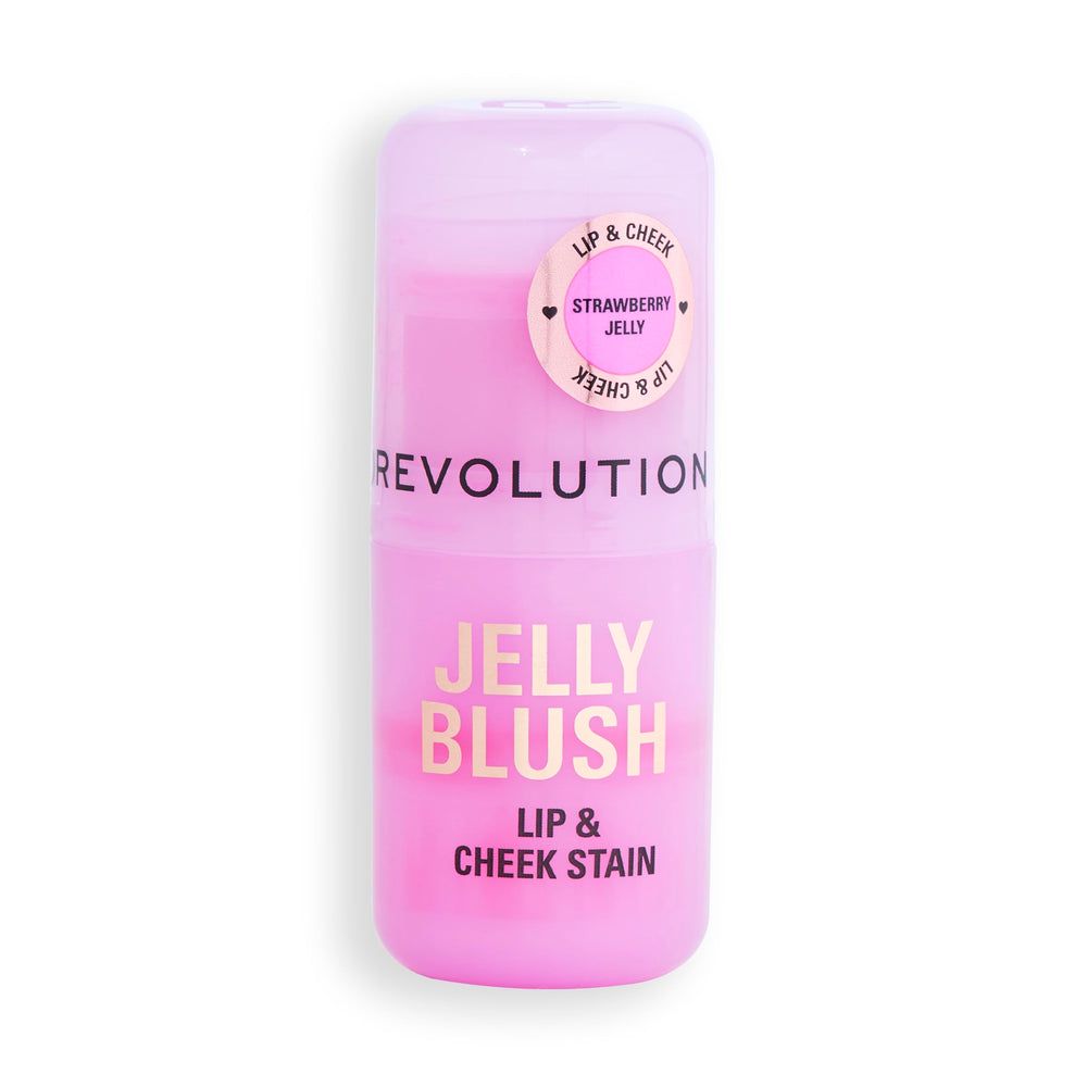 Revolution Jelly Blush Stick shades comparison showing Strawberry Red for versatile looks