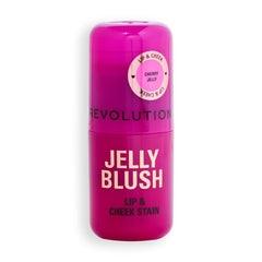 Revolution Beauty London swatch on skin displaying true Cherry Red shade and blendable finish