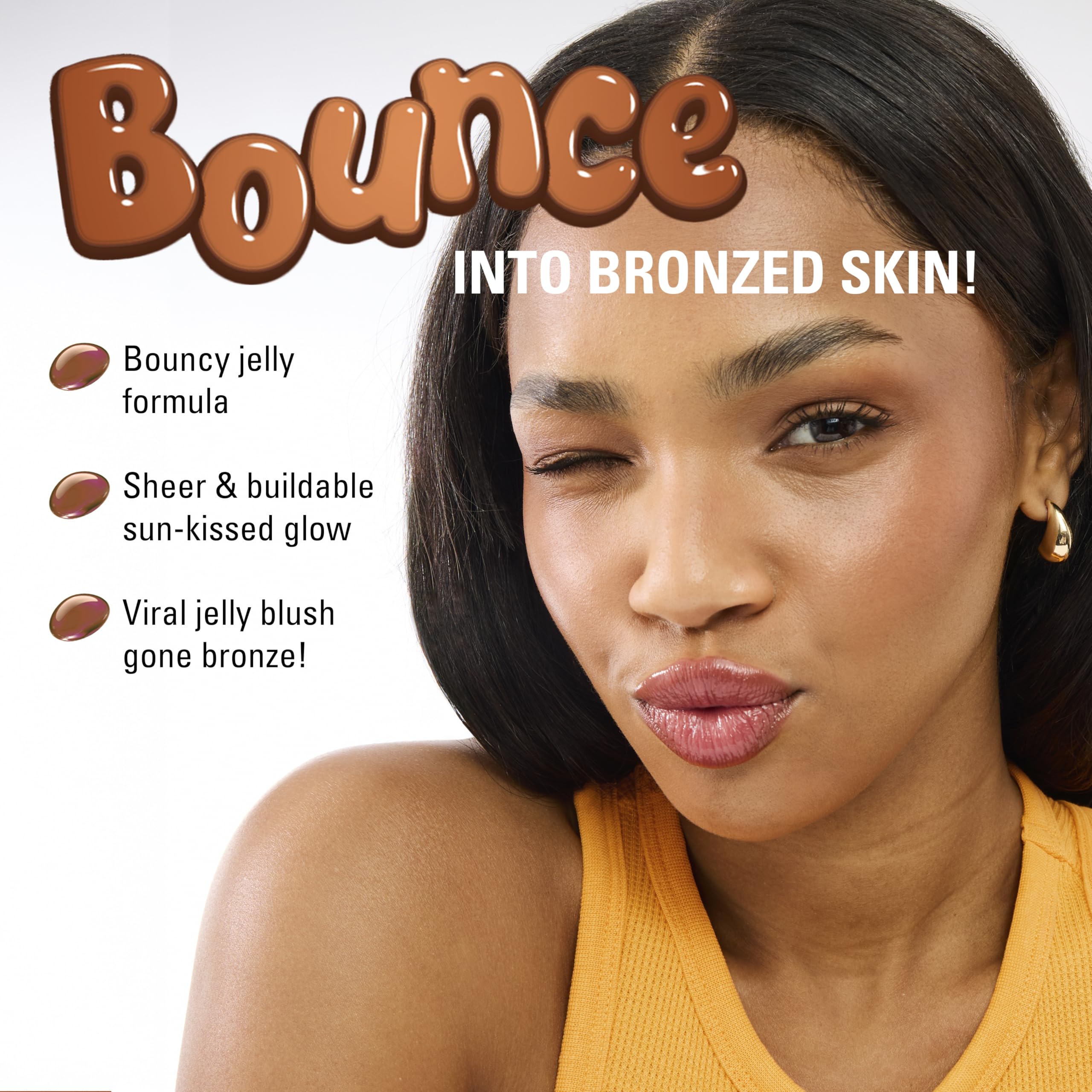 Revolution bronzer close-up of jelly texture highlighting blendable, bouncy finish