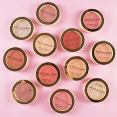 Revolution Beauty London blush in makeup bag for convenient on-the-go touch-ups