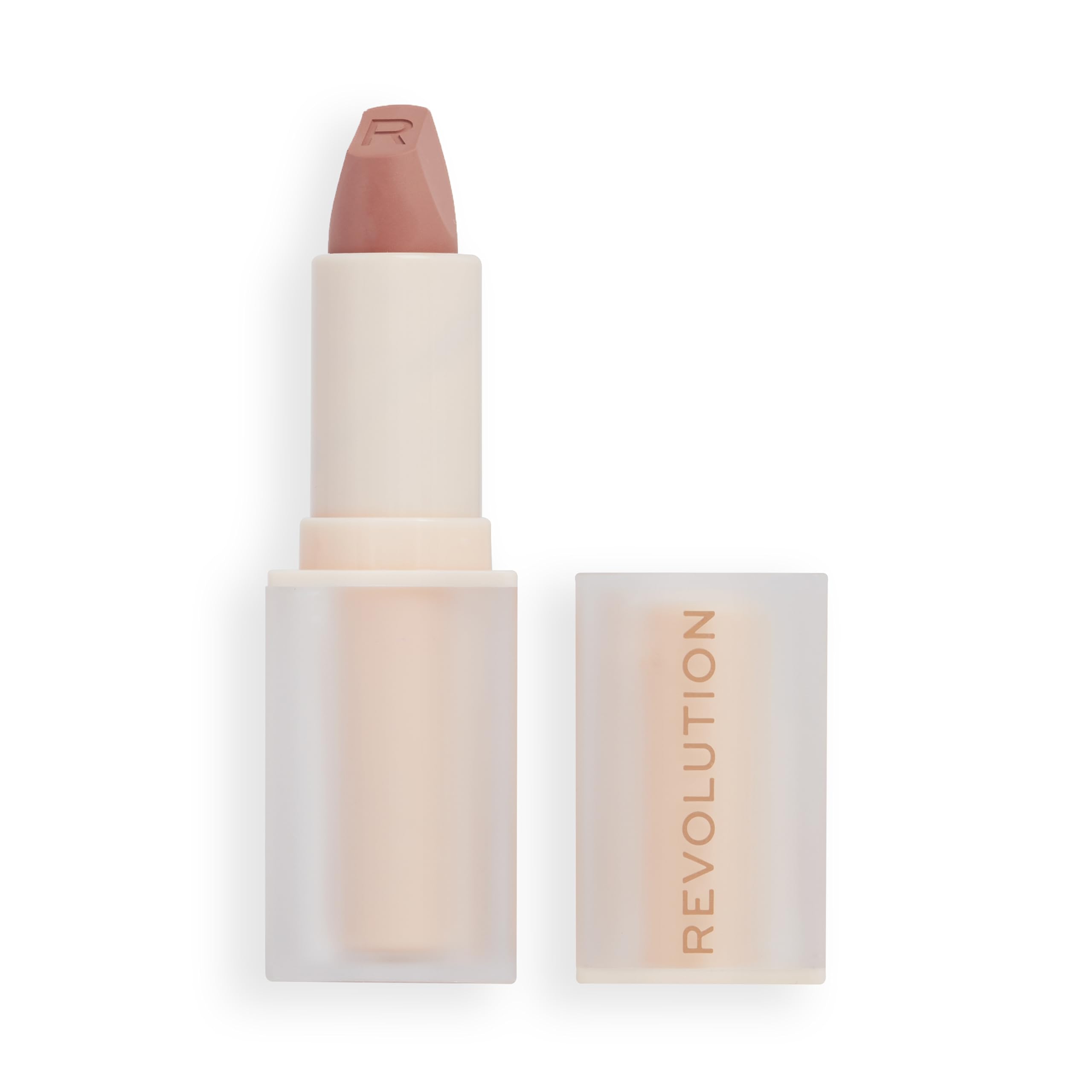 Revolution Lip Allure front packaging showing Queen Pink and long-wear benefit