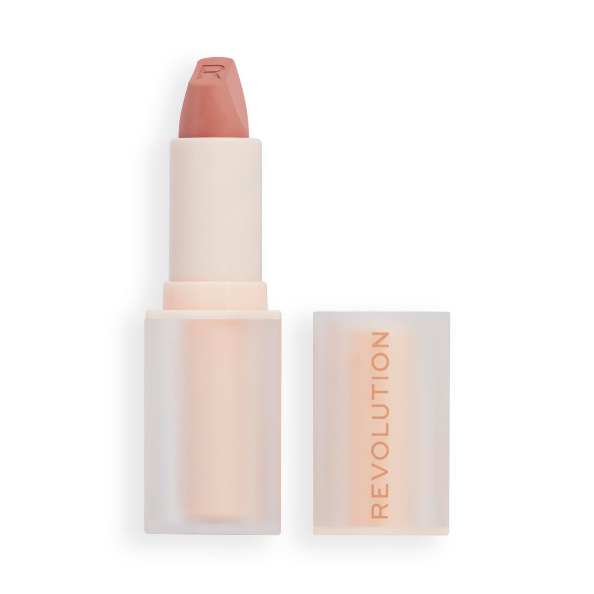 Revolution Lip Allure front packaging showing Queen Pink and long-wear benefit