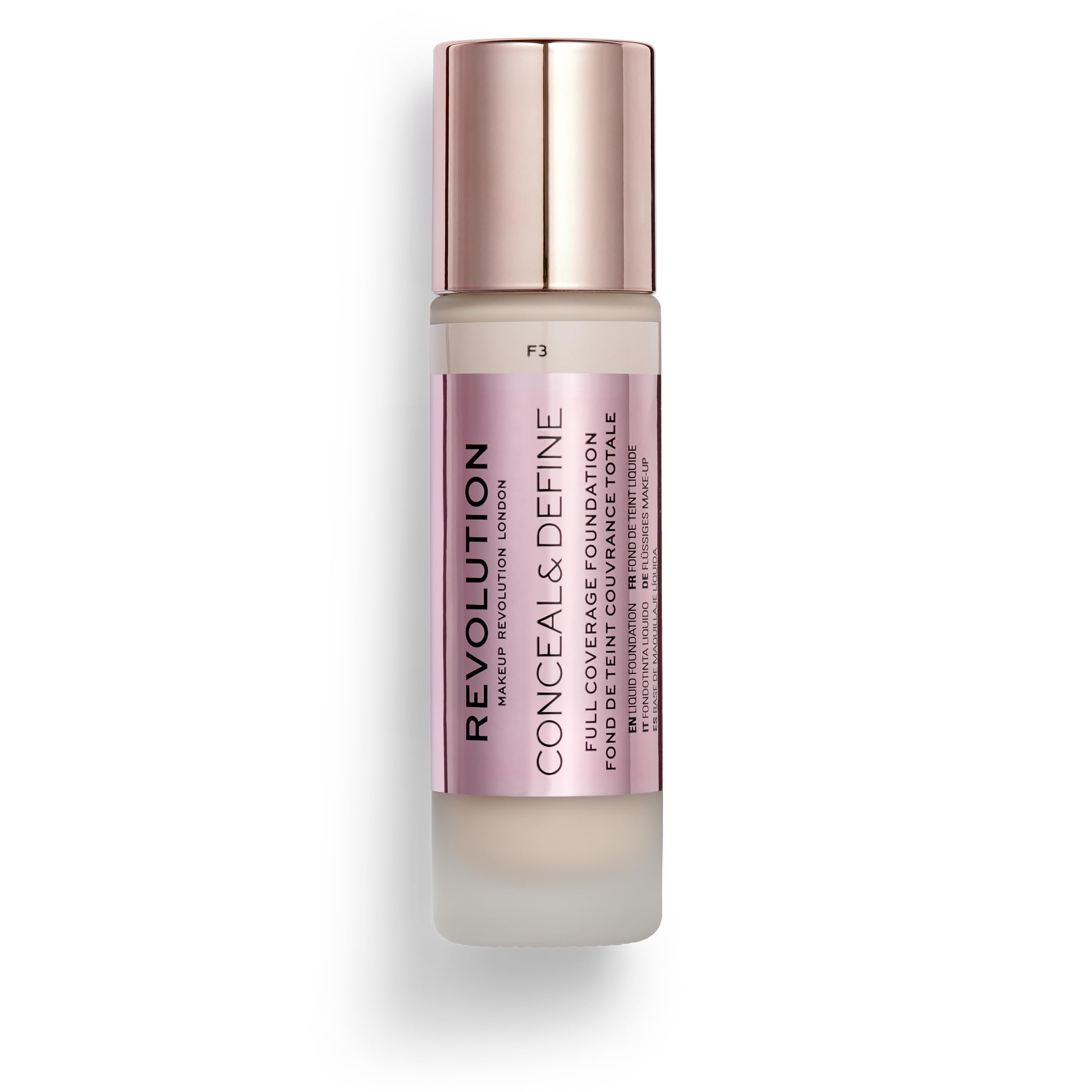 Revolution Beauty London creamy liquid texture illustrating blendability