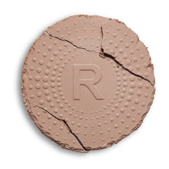 Revolution Mega Bronzer powder close-up texture showing smooth matte finish that blends evenly