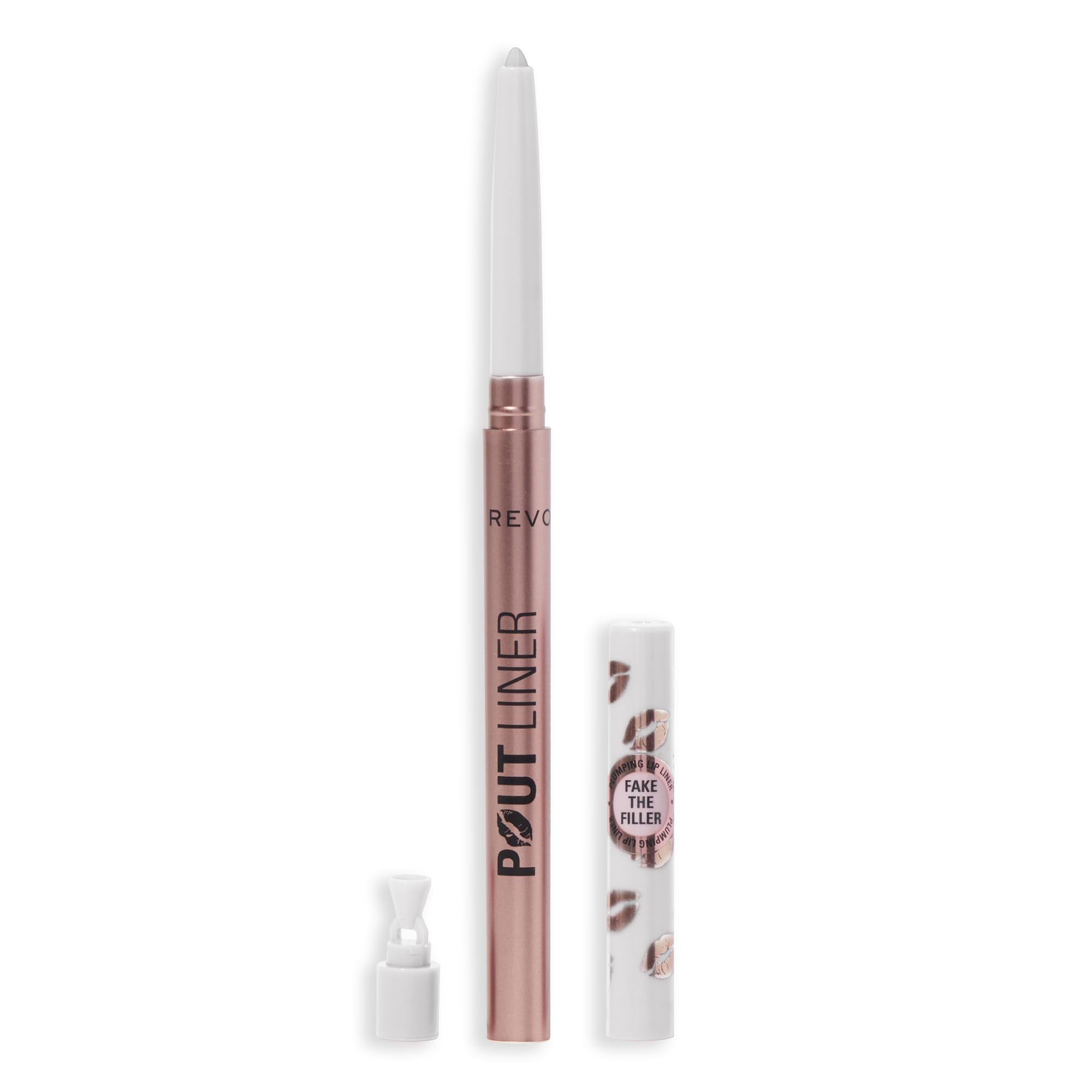Revolution Skincare London front packaging showing clear plumping liner benefit