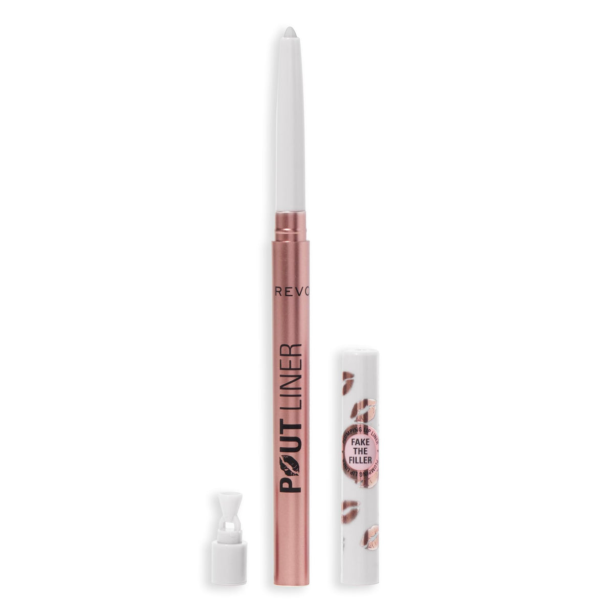 Revolution Skincare London front packaging showing clear plumping liner benefit